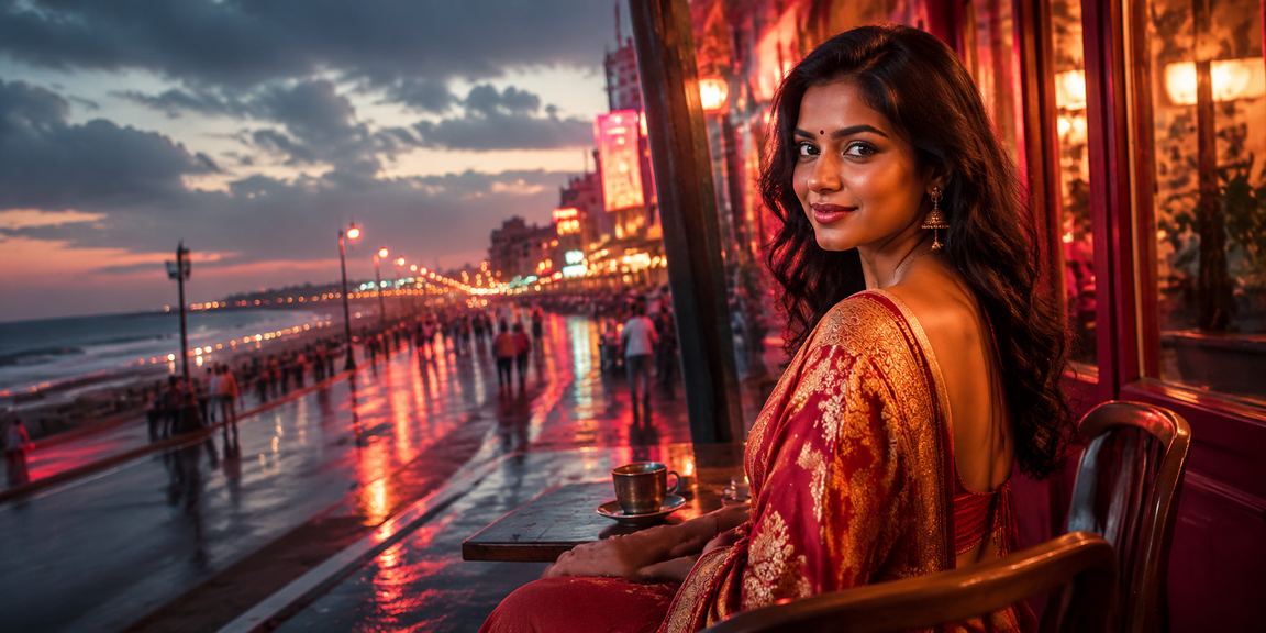 Chennai Marina Beach with red envelope bonus theme